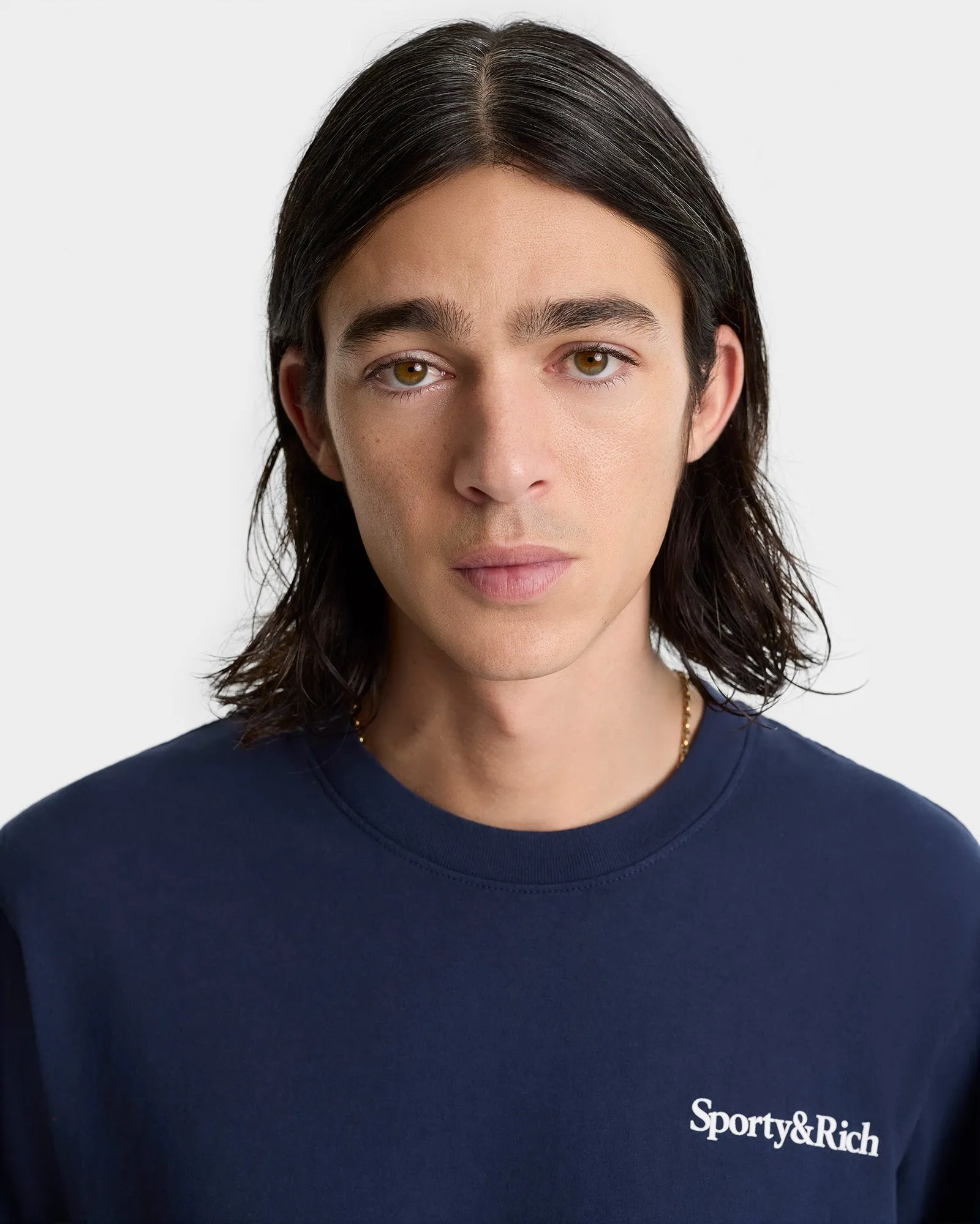 Health is Wealth T-shirt - Navy/White/Fire Red sold by Sporty and Rich product image thumbnail 4