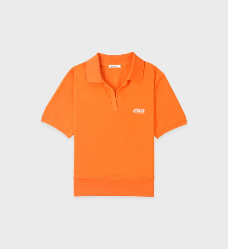 Prince Sporty Pique Polo - Orange sold by Sporty and Rich