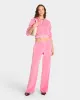 Health Ivy Velour Sweatpant - Cotton Candy/White sold by Sporty and Rich