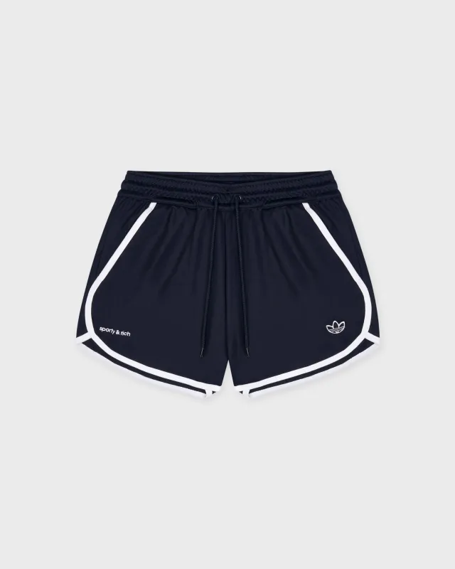 Adidas Track Short - Navy/White sold by Sporty and Rich