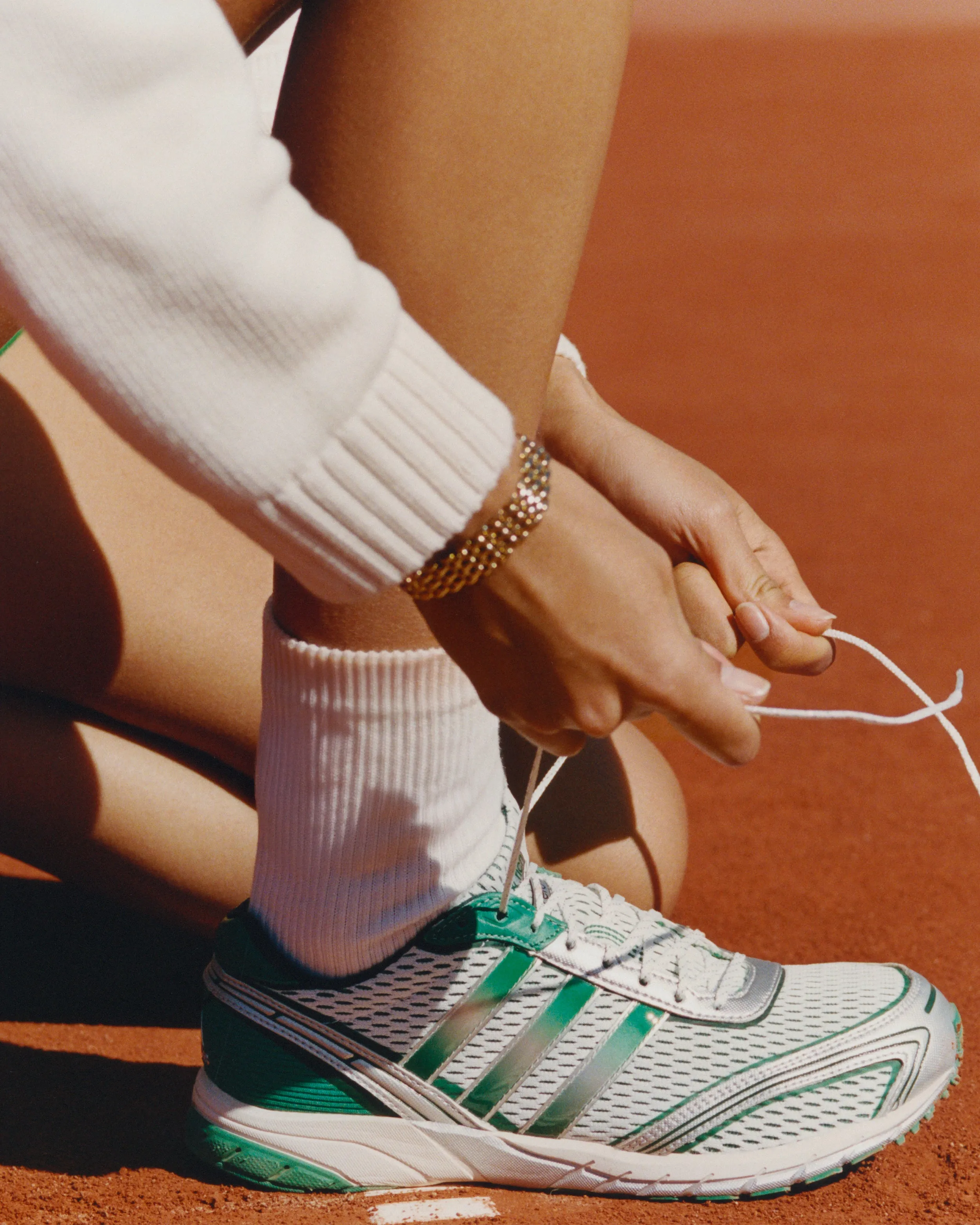 Adizero Adios OG - White/Court Green sold by Sporty and Rich product image thumbnail 2