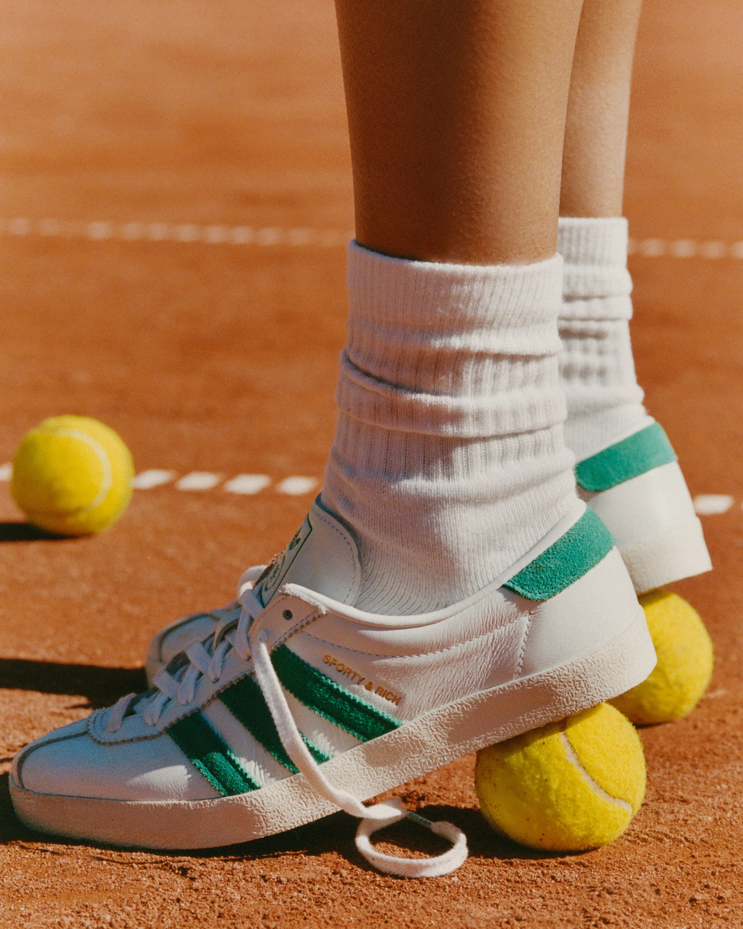 S&R Blanc - White/Court Green sold by Sporty and Rich product image thumbnail 2