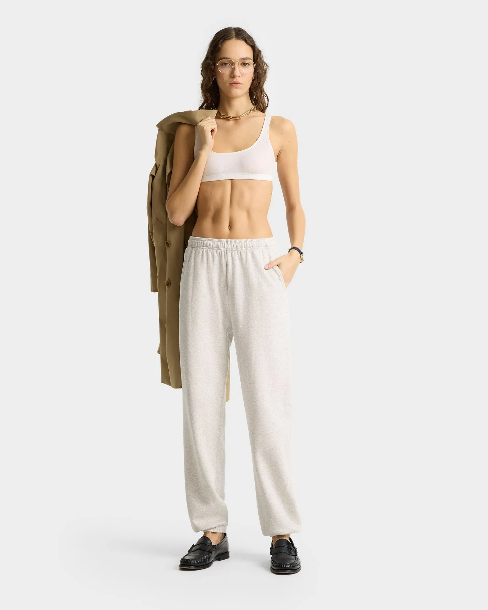 SR Runner Soft Sweatpant - Heather Gray sold by Sporty and Rich product image thumbnail 2