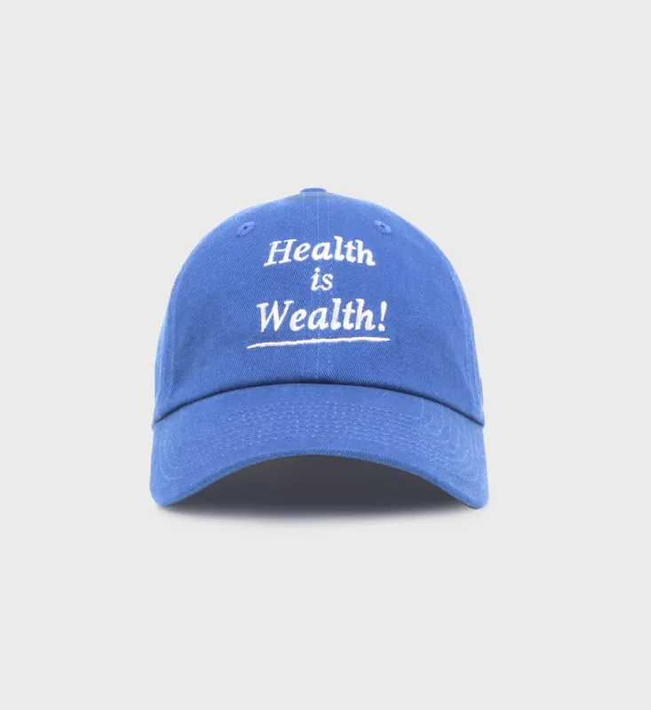 Health Is Wealth Hat - Imperial Blue/White sold by Sporty and Rich