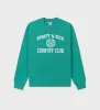 Varsity Crest Soft Crewneck - Spring Green/White sold by Sporty and Rich