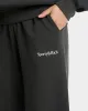 Serif Logo Soft Sweapant - Faded Black/White sold by Sporty and Rich