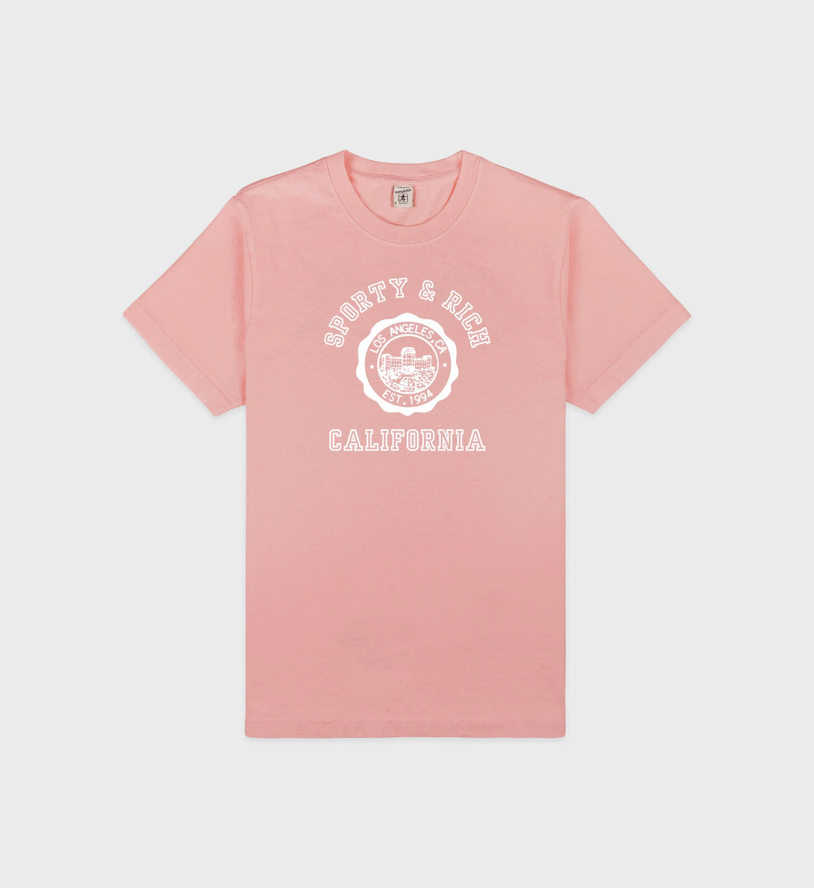 California Emblem Soft T-Shirt - White/Navy sold by Sporty and Rich