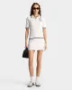 Eden Crest Mini Cable Polo - White/Navy sold by Sporty and Rich