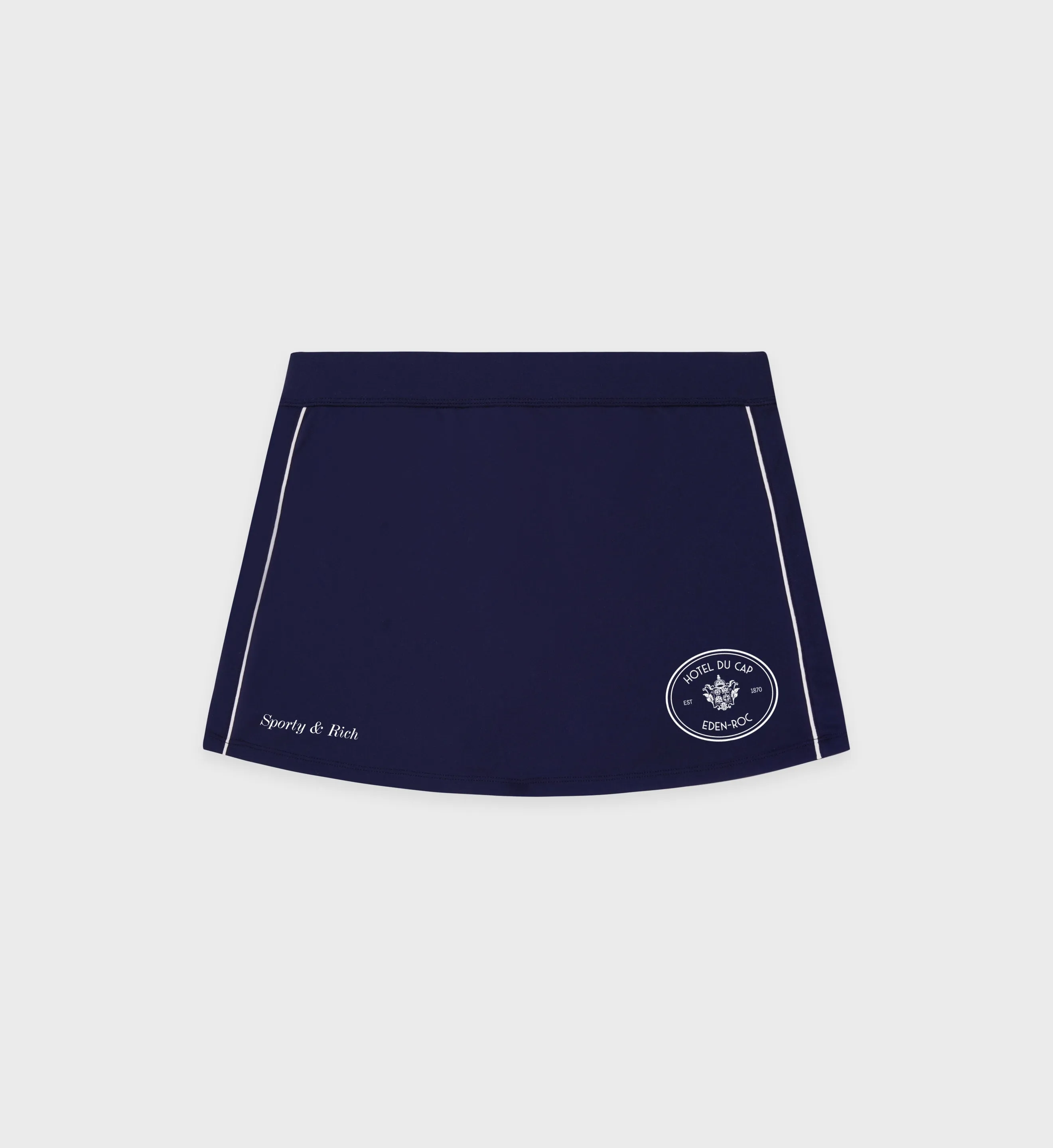 Eden Crest Court Skirt - Navy/White sold by Sporty and Rich