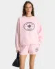 Eden Crest Crewneck - Pink Dolphin/Navy sold by Sporty and Rich