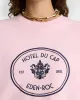Eden Crest Crewneck - Pink Dolphin/Navy sold by Sporty and Rich