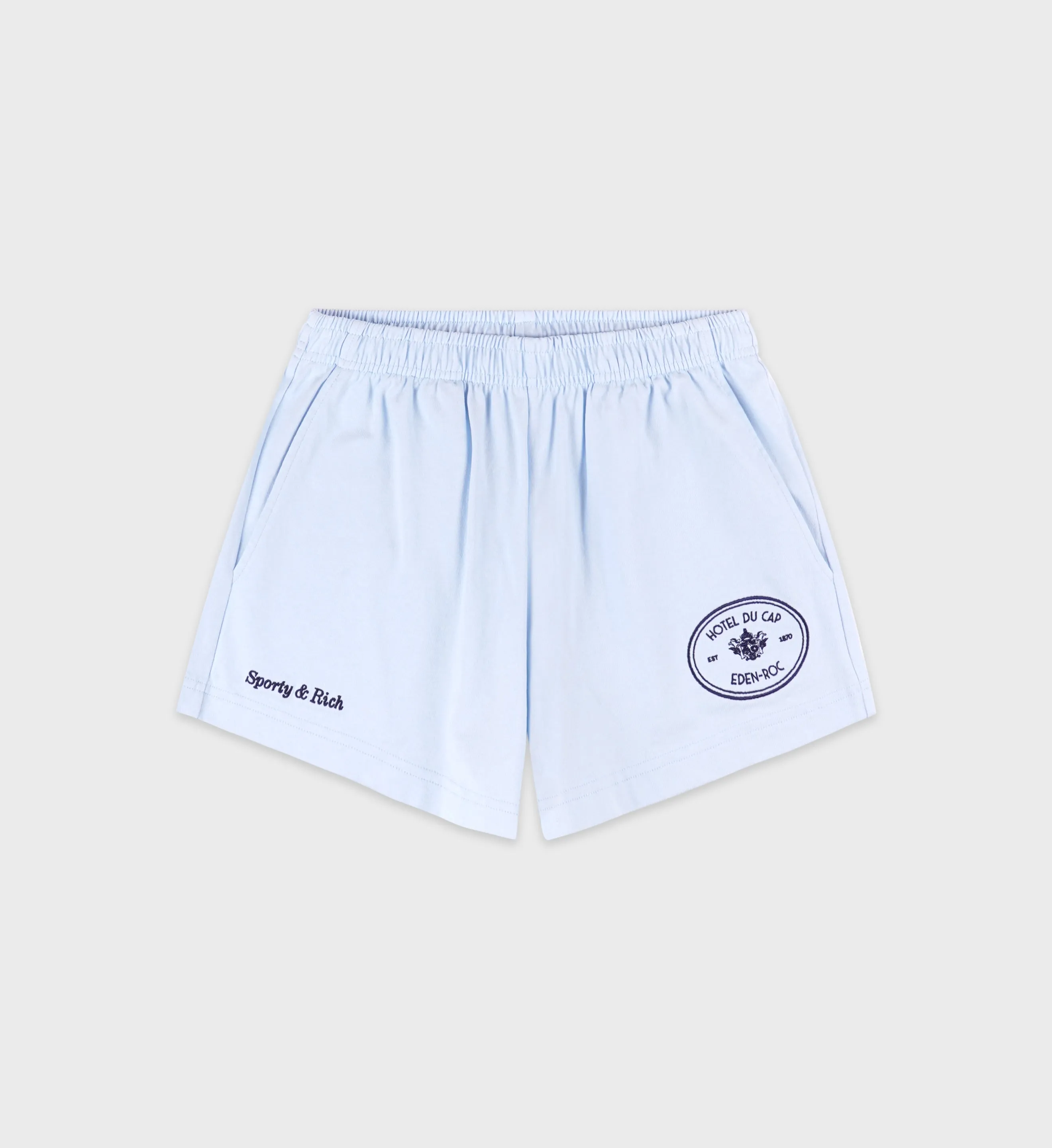 Eden Crest Disco Short - Ciel/Navy sold by Sporty and Rich
