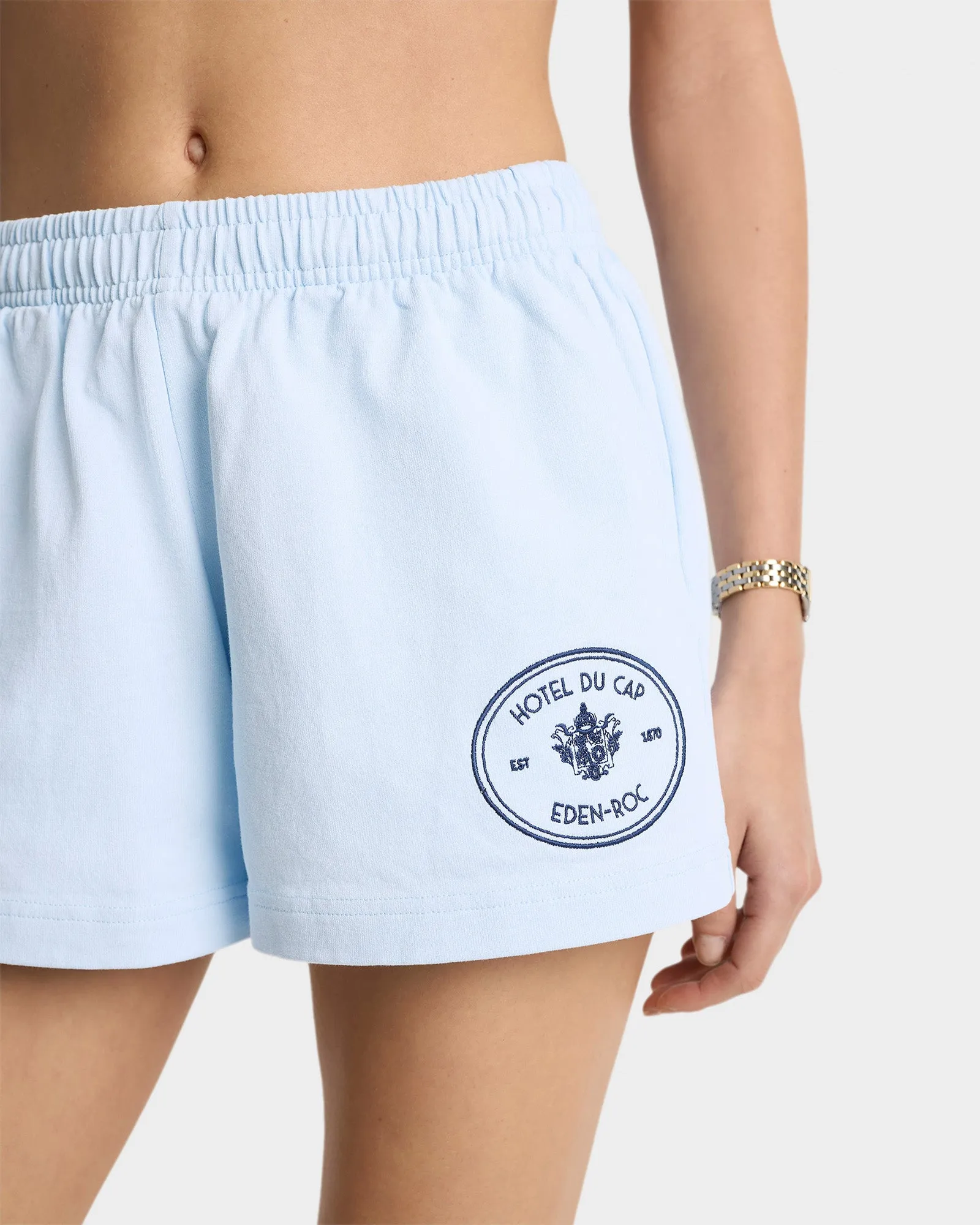 Eden Crest Disco Short - Ciel/Navy sold by Sporty and Rich product image thumbnail 4