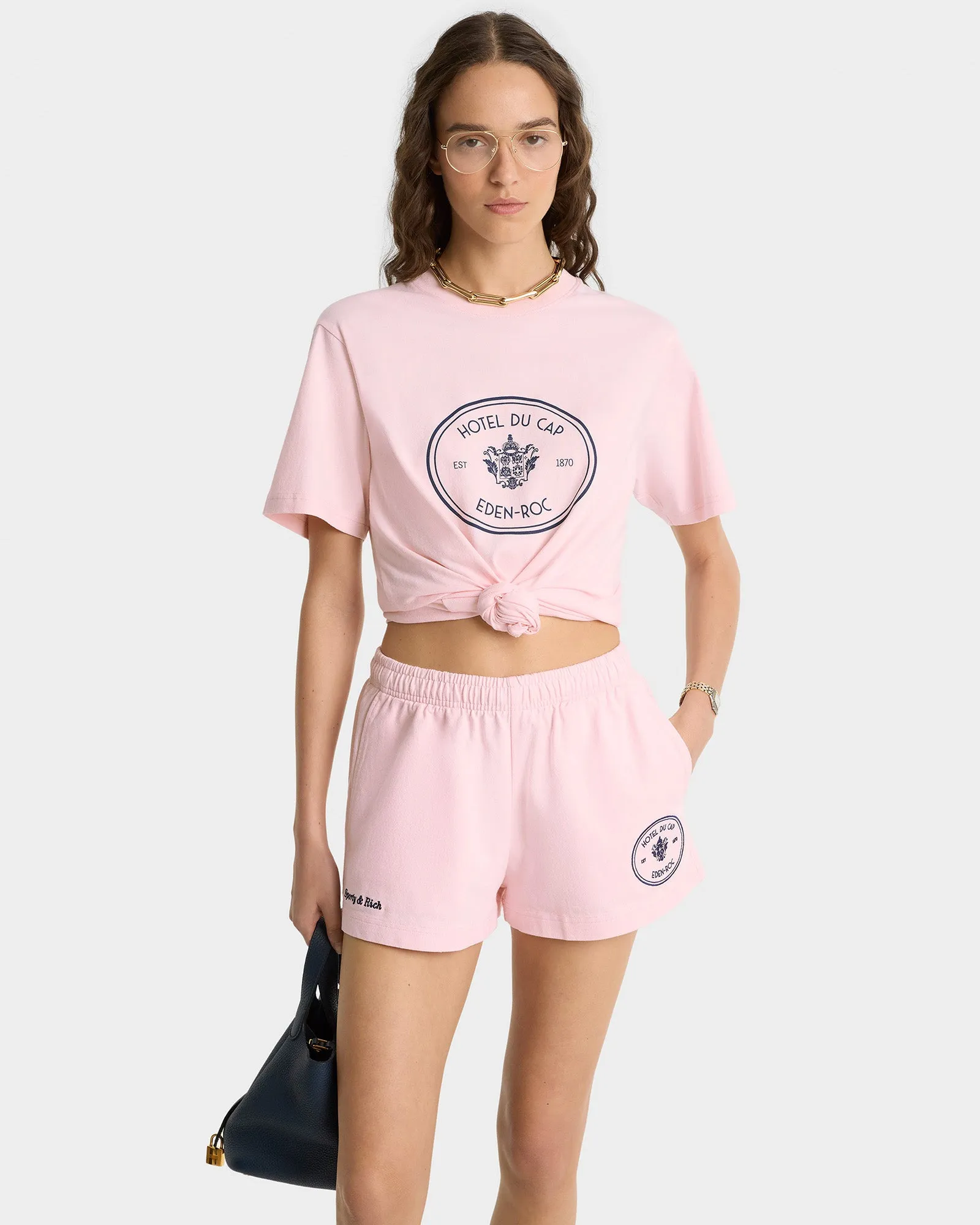Eden Crest Disco Short - Pink Dolphin/Navy sold by Sporty and Rich product image thumbnail 3