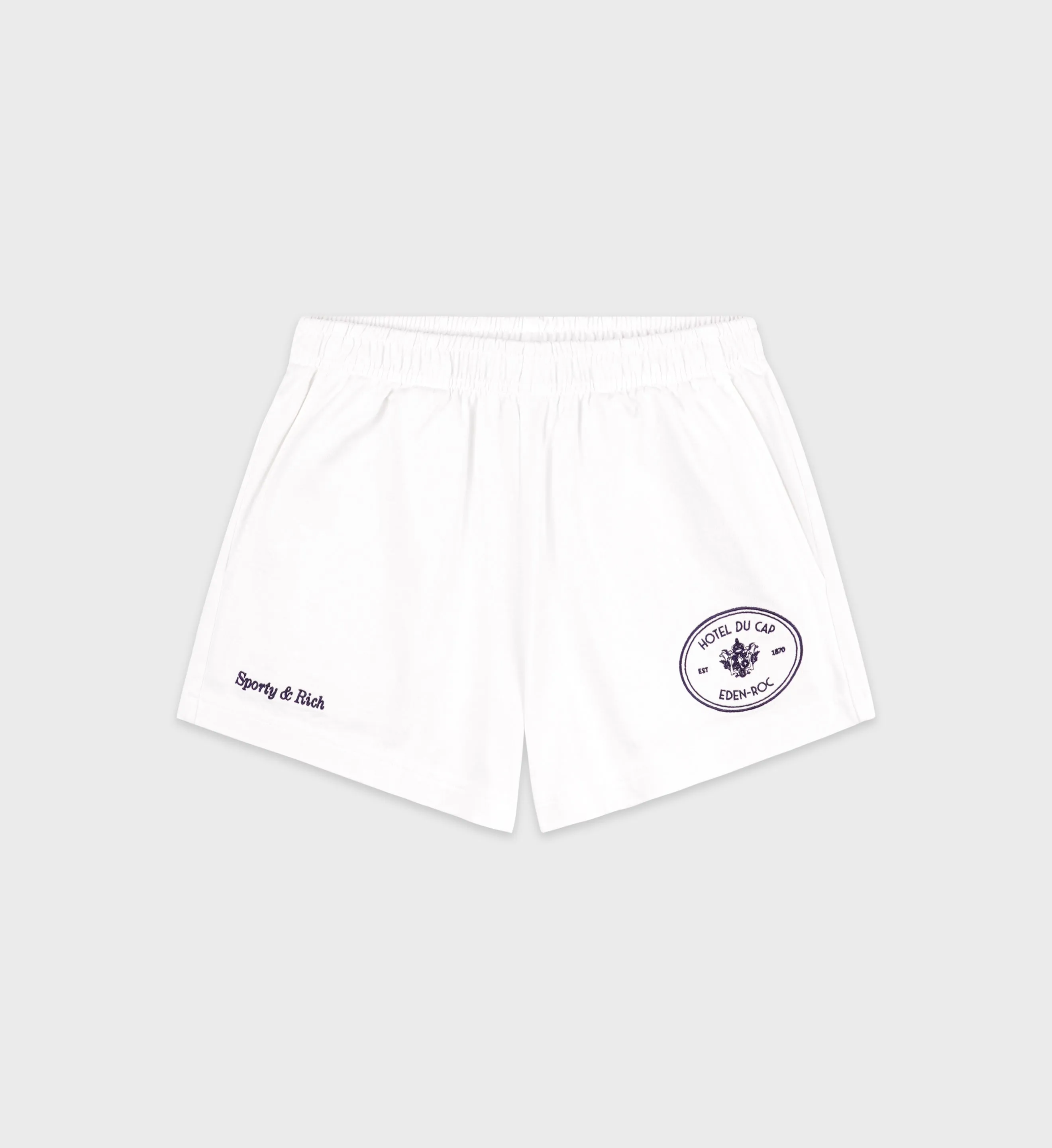 Eden Crest Disco Short - White/Navy sold by Sporty and Rich