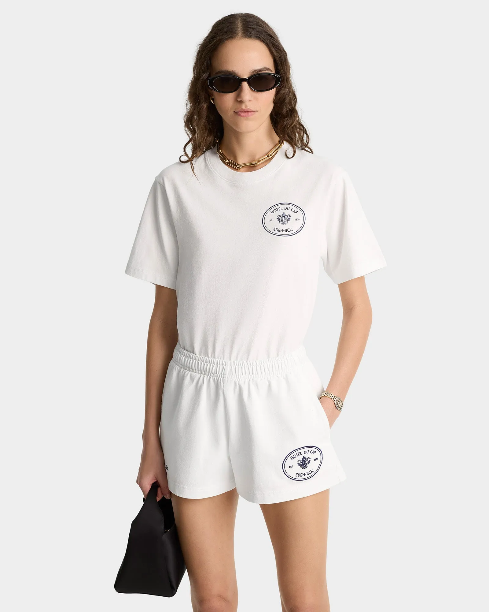 Eden Crest Disco Short - White/Navy sold by Sporty and Rich product image thumbnail 4