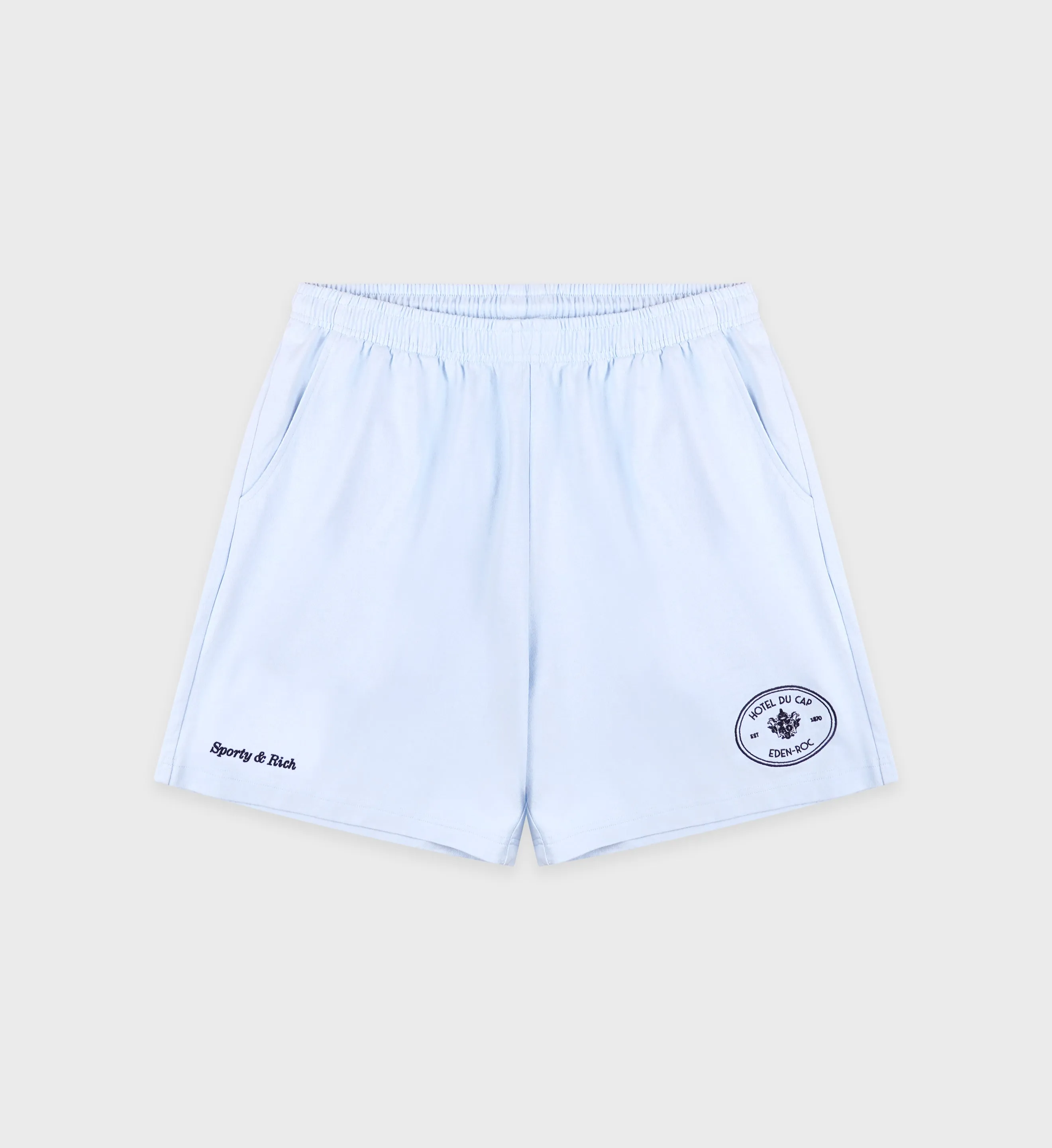 Eden Crest Gym Short - Ciel/Navy sold by Sporty and Rich