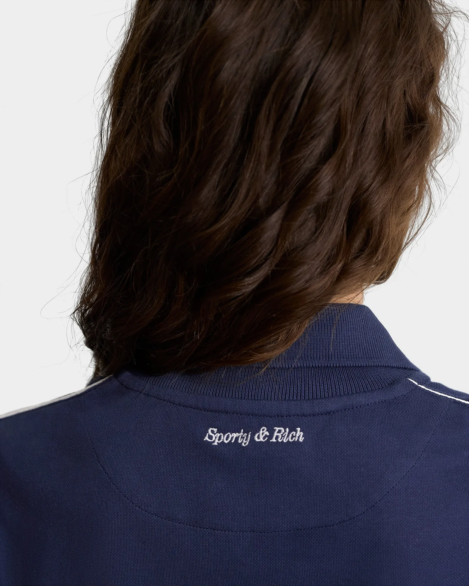 Eden Crest Embroidered Pique Polo - Navy/White sold by Sporty and Rich product image thumbnail 5