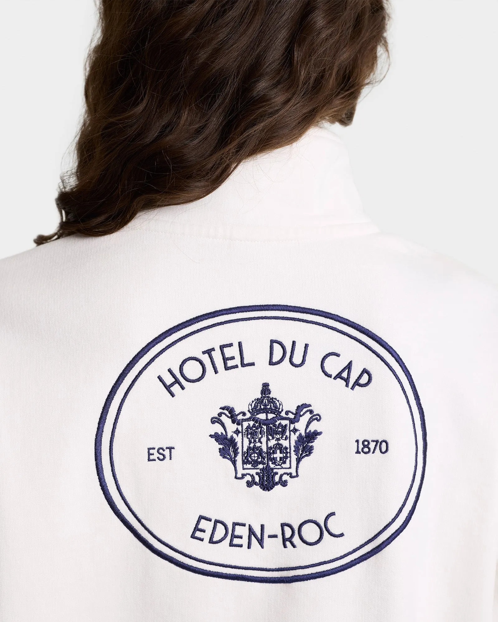Eden Crest Quarter Zip - White/Navy sold by Sporty and Rich product image thumbnail 5