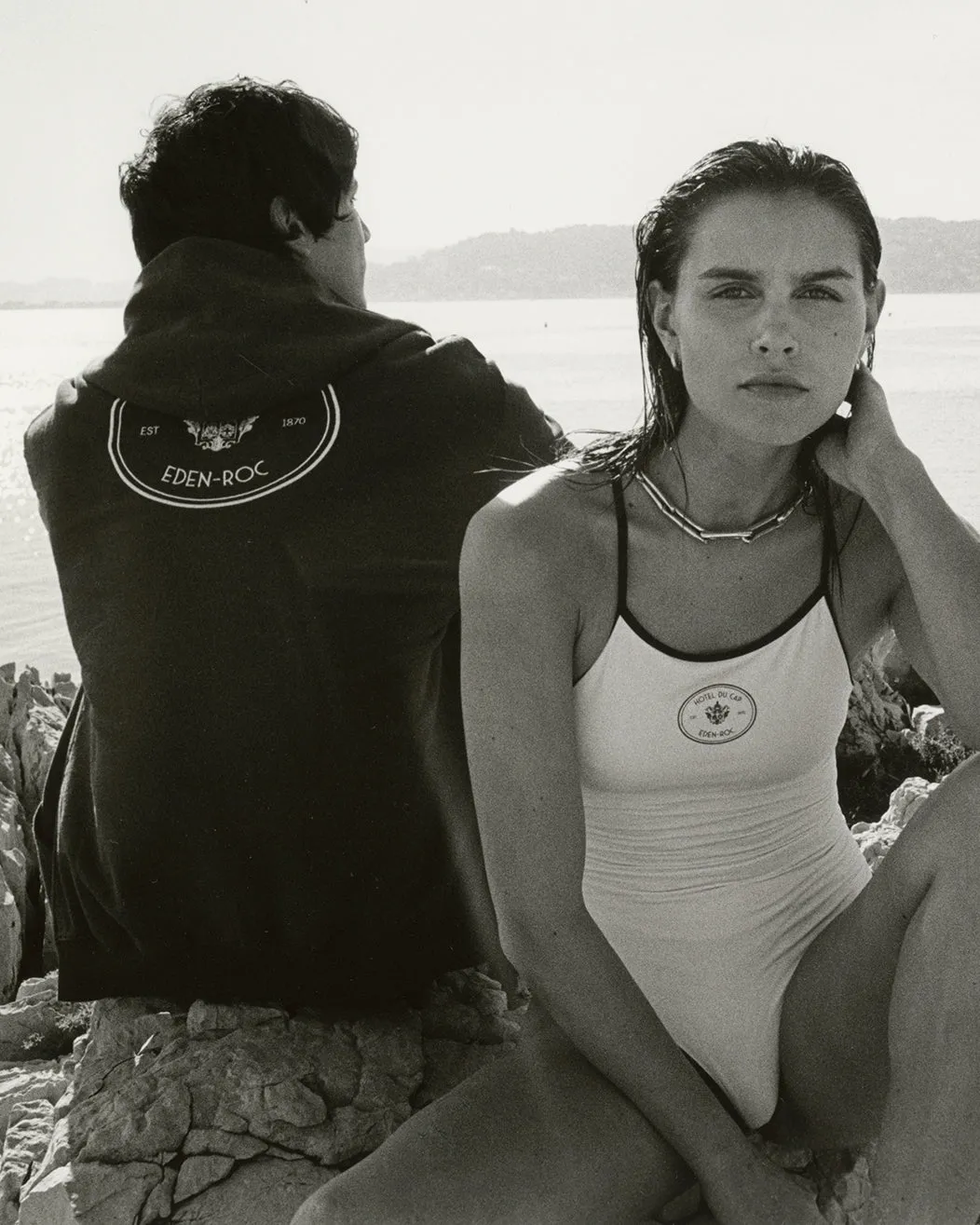 Eden Crest One Piece Swimsuit - White/Navy sold by Sporty and Rich product image thumbnail 4