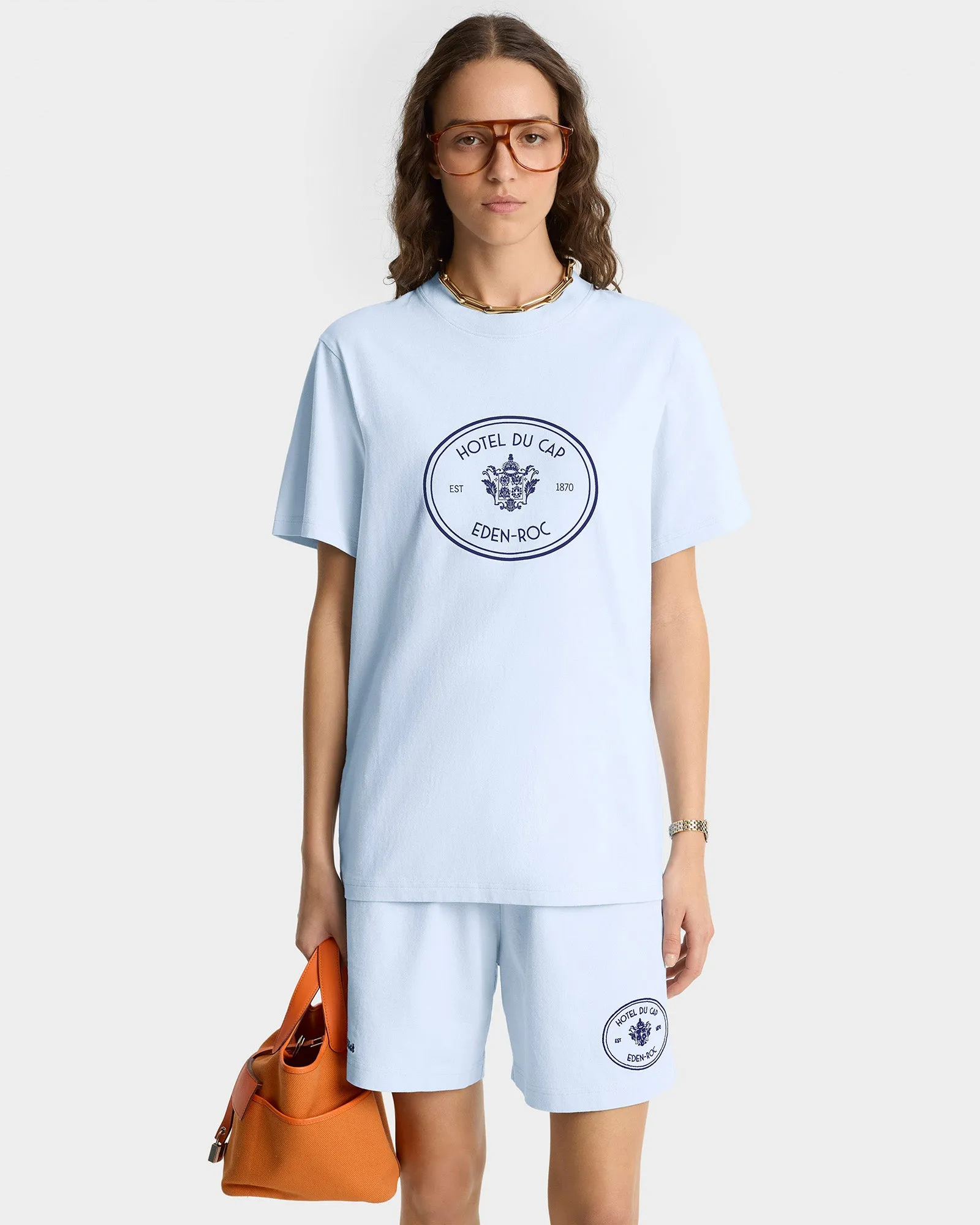 Eden Crest T-Shirt - Ciel/Navy sold by Sporty and Rich product image thumbnail 4