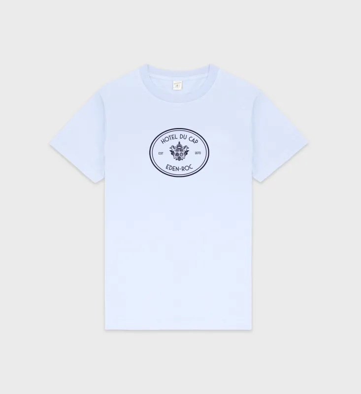 Eden Crest T-Shirt - Ciel/Navy sold by Sporty and Rich