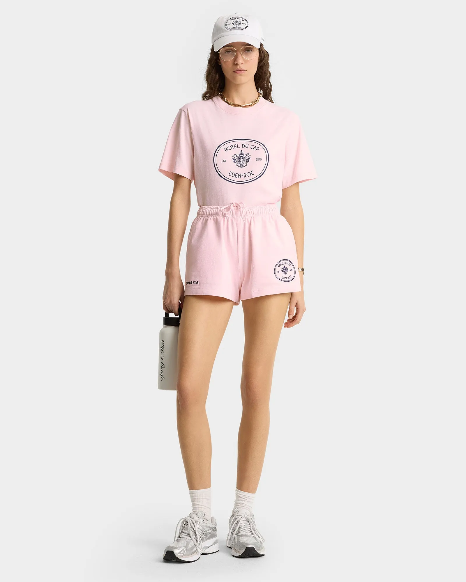 Eden Crest T-Shirt - Pink Dolphin/Navy sold by Sporty and Rich product image thumbnail 3