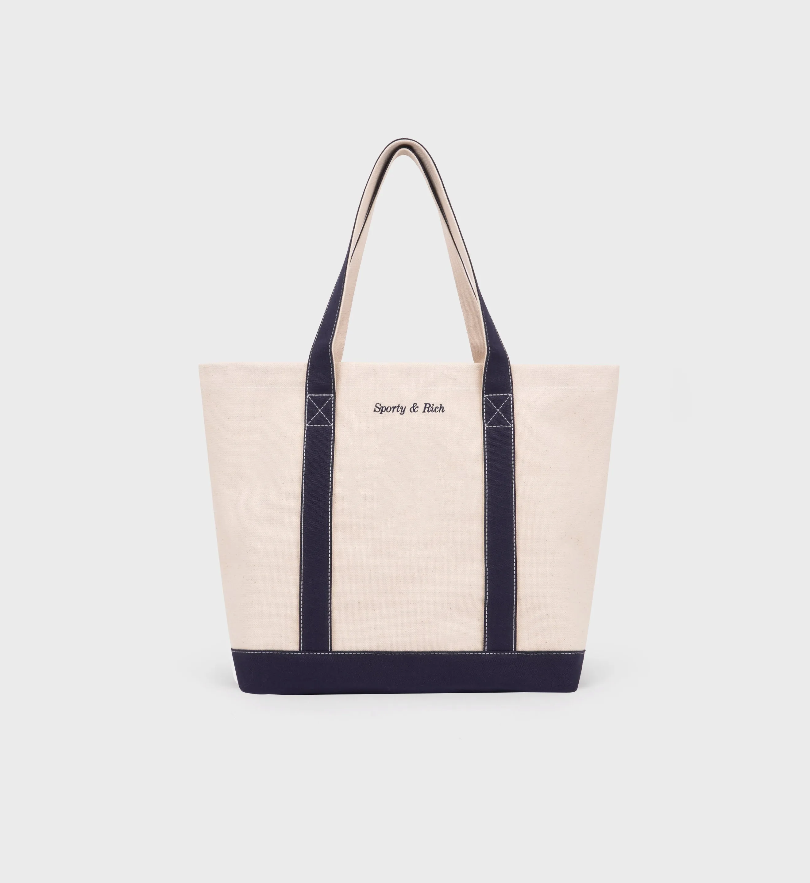 Eden Crest Two Tone Tote - Natural/Navy sold by Sporty and Rich product image thumbnail 2
