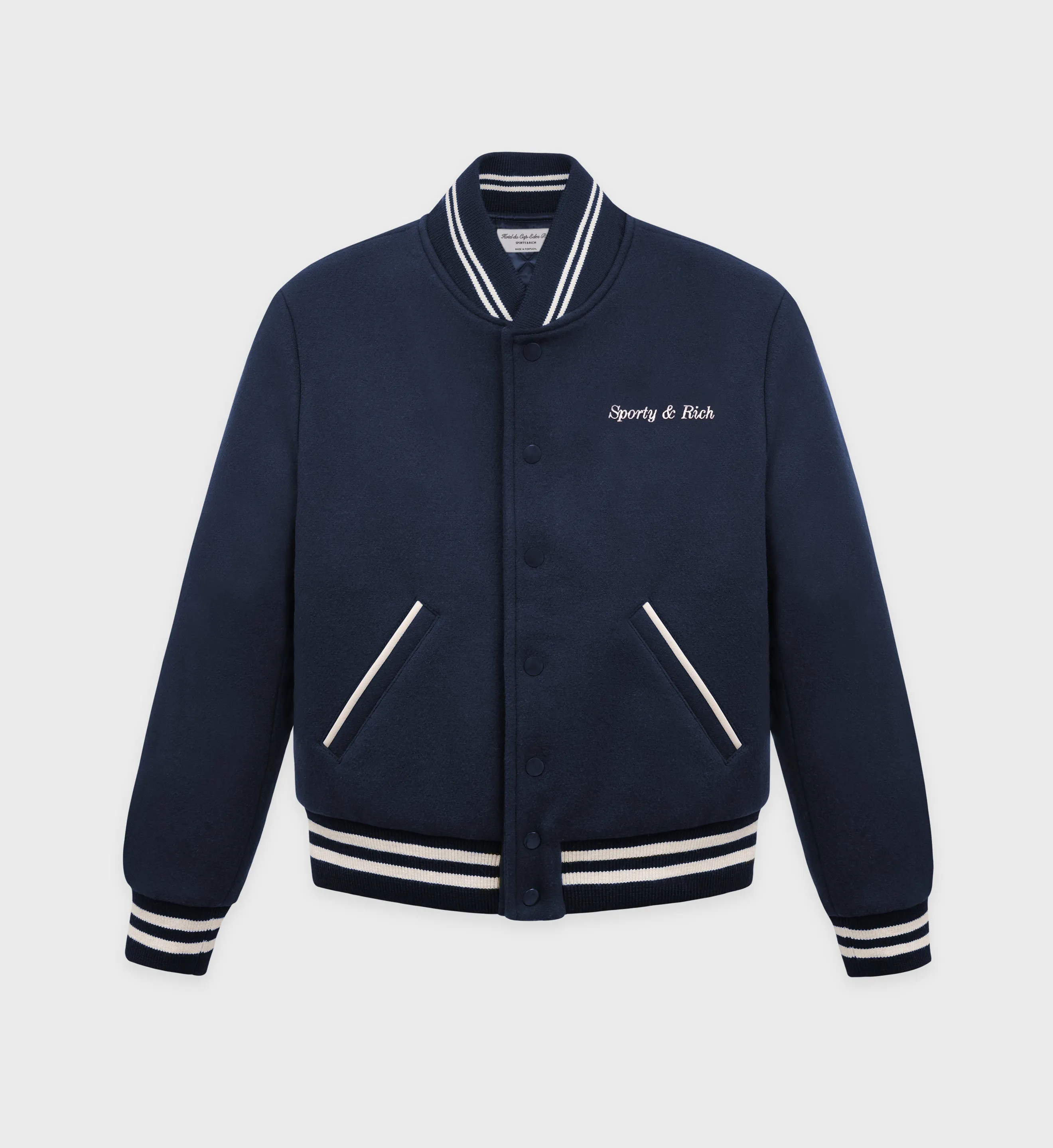 Eden Crest Varsity Jacket Women - Navy/White sold by Sporty and Rich