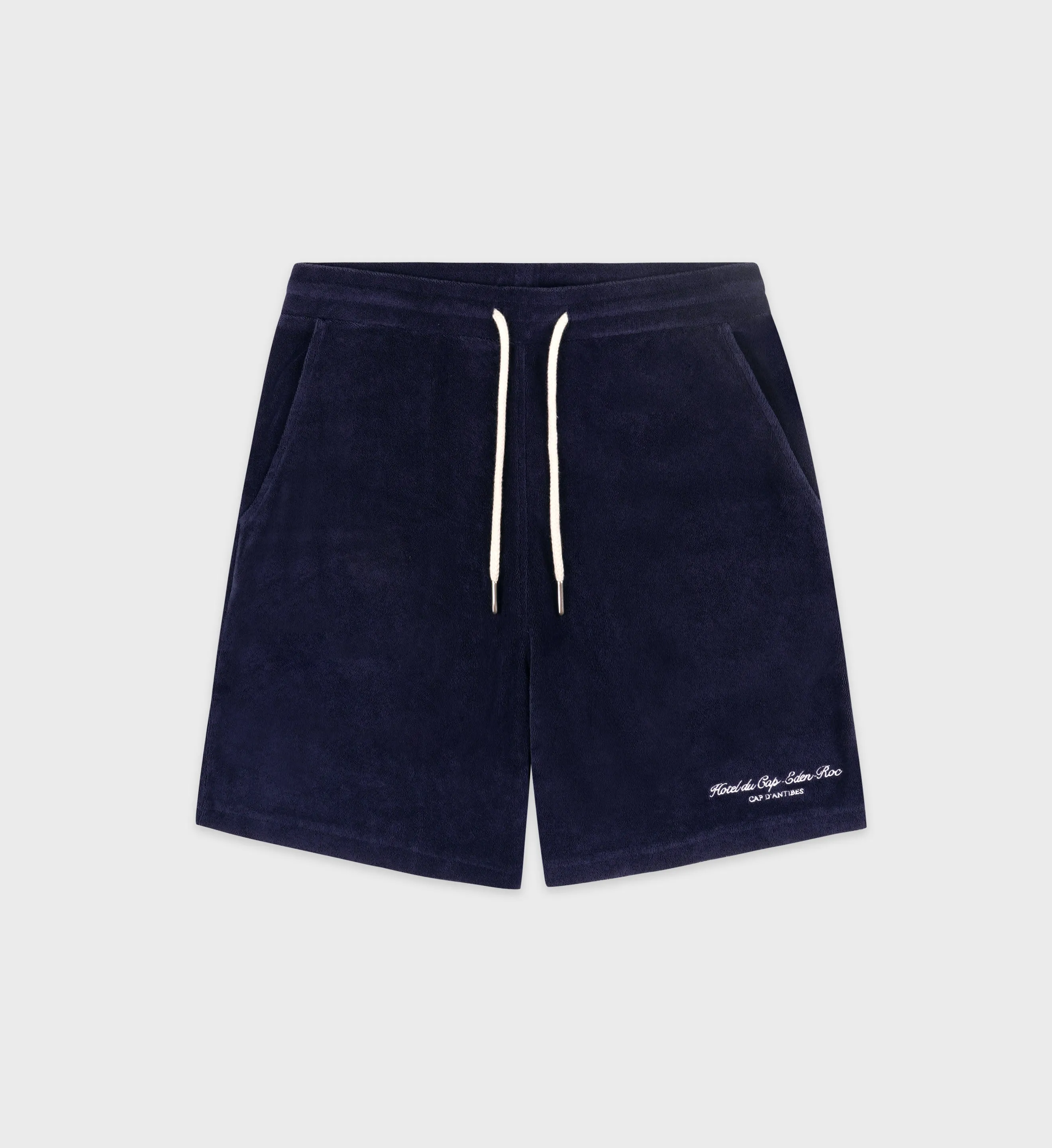 Eden Script Terry Short - Navy/White sold by Sporty and Rich