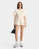 Kennedy Crest T-Shirt - Cream/Navy sold by Sporty and Rich