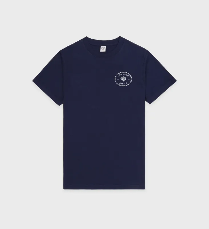 Kennedy Crest T-Shirt - Navy/White sold by Sporty and Rich