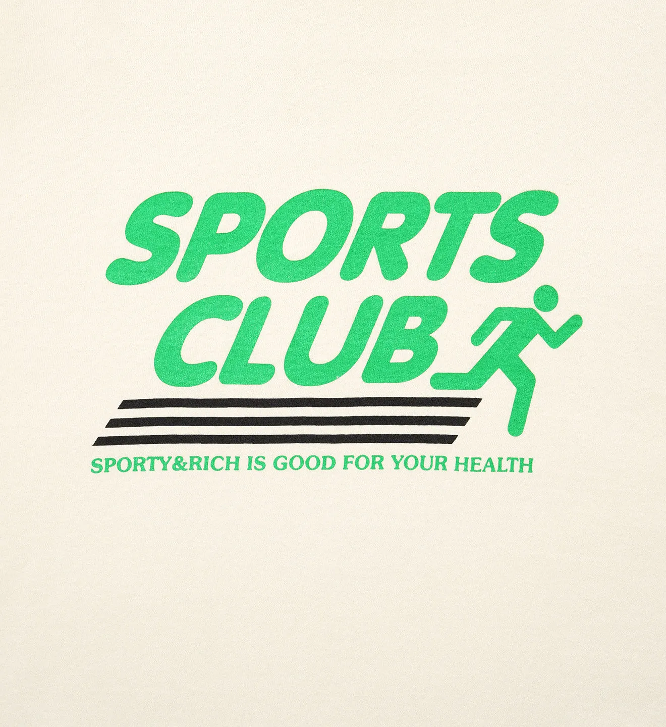Sports Club T Shirt - Milk sold by Sporty and Rich product image thumbnail 3