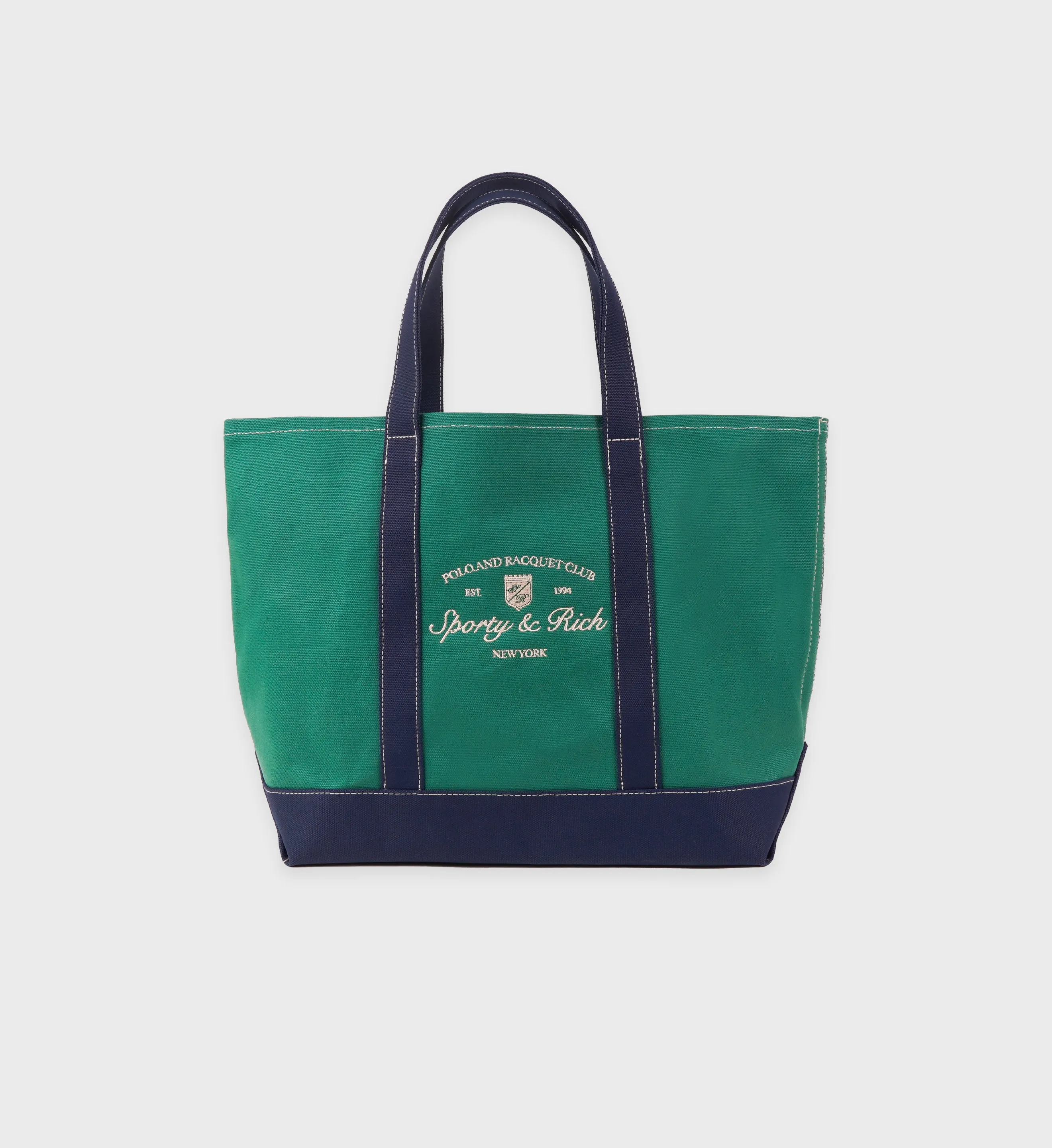 Syracuse Two Tone Tote Bag - Alpine/Navy sold by Sporty and Rich