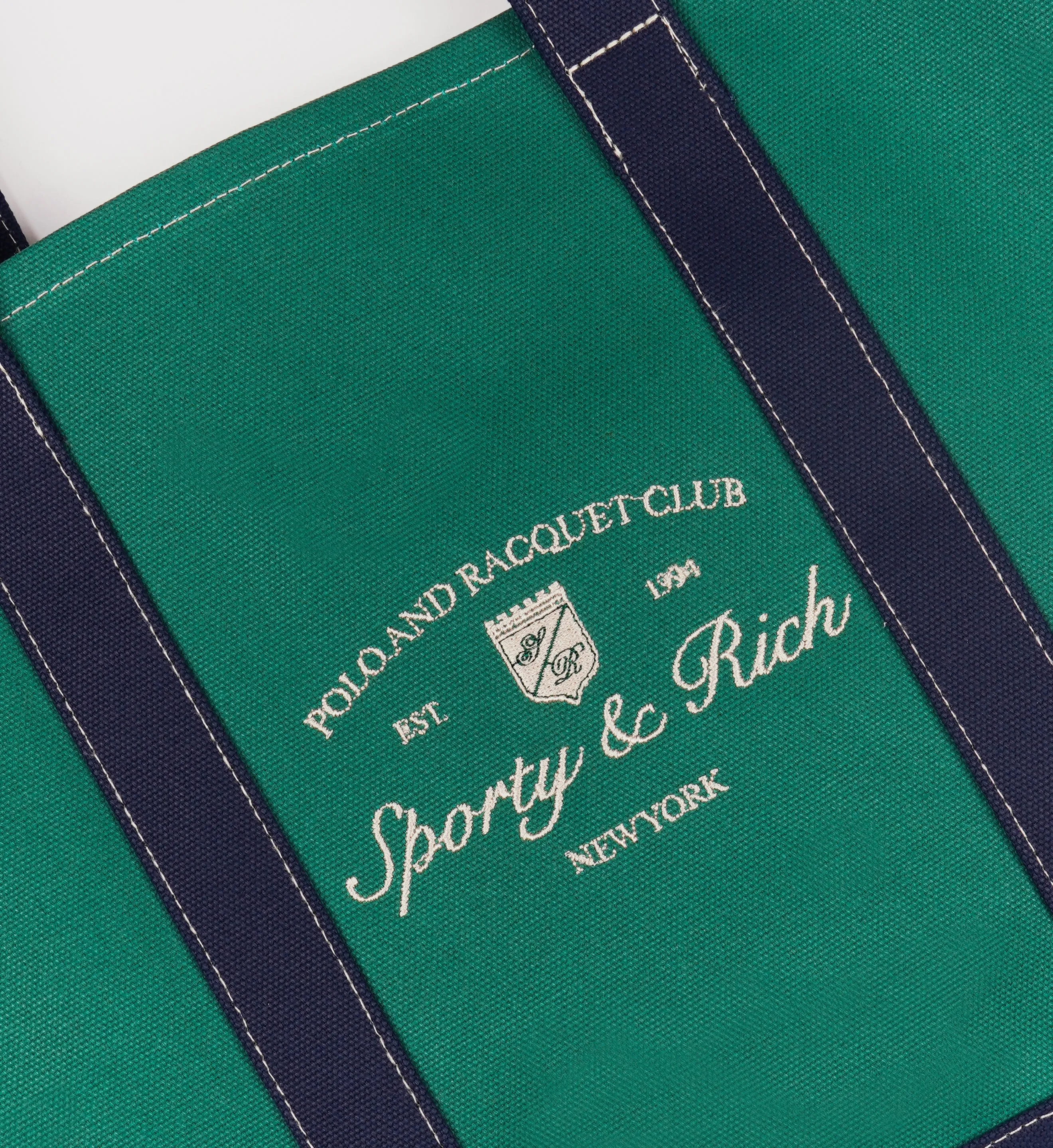 Syracuse Two Tone Tote Bag - Alpine/Navy sold by Sporty and Rich product image thumbnail 2