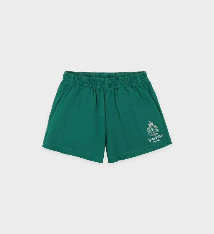 Crown Tennis Disco Short - Alpine/White sold by Sporty and Rich