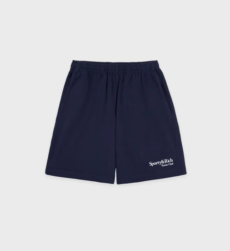 Play Tennis Gym Short - Navy/White sold by Sporty and Rich