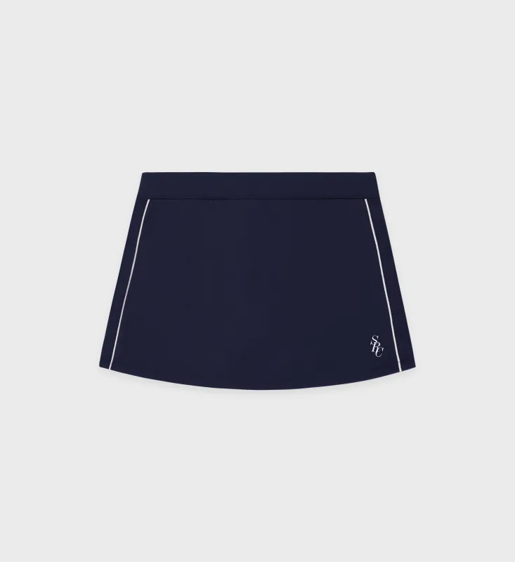 SRC Court Skirt - Navy/White sold by Sporty and Rich