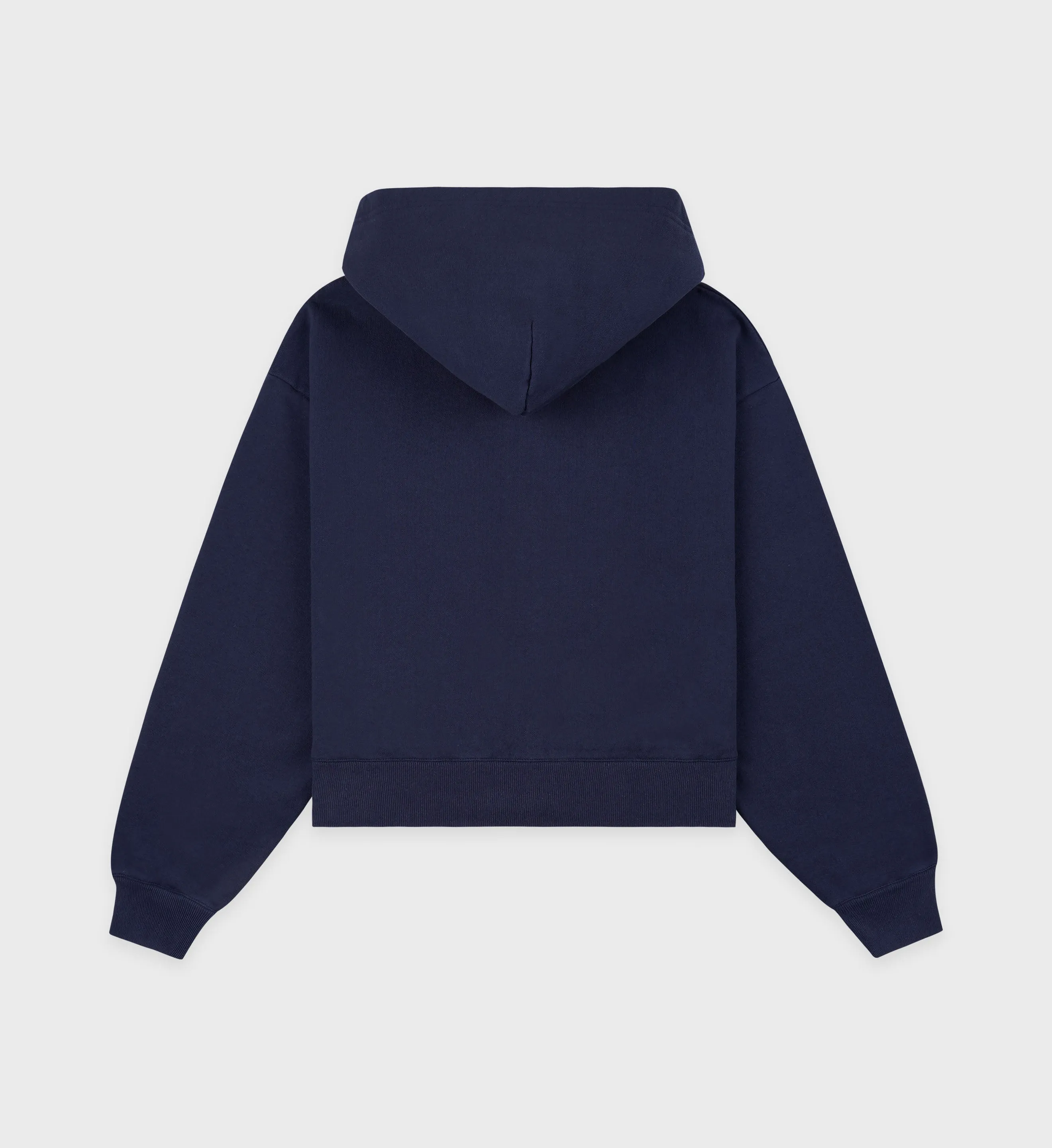 NY Tennis Club Cropped Zip Hoodie - Navy sold by Sporty and Rich product image thumbnail 5