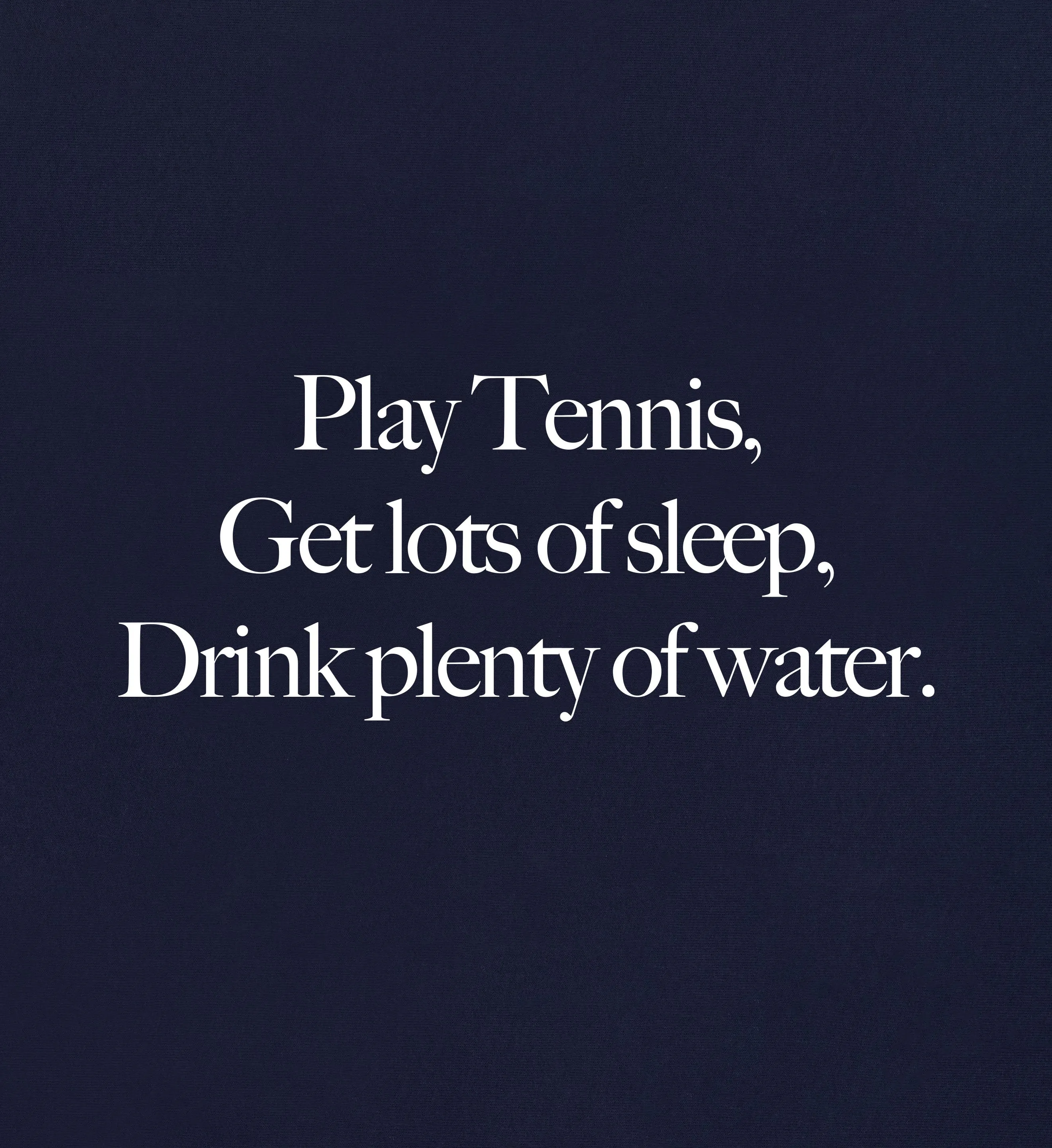 Play Tennis Crewneck - Navy/White sold by Sporty and Rich product image thumbnail 4