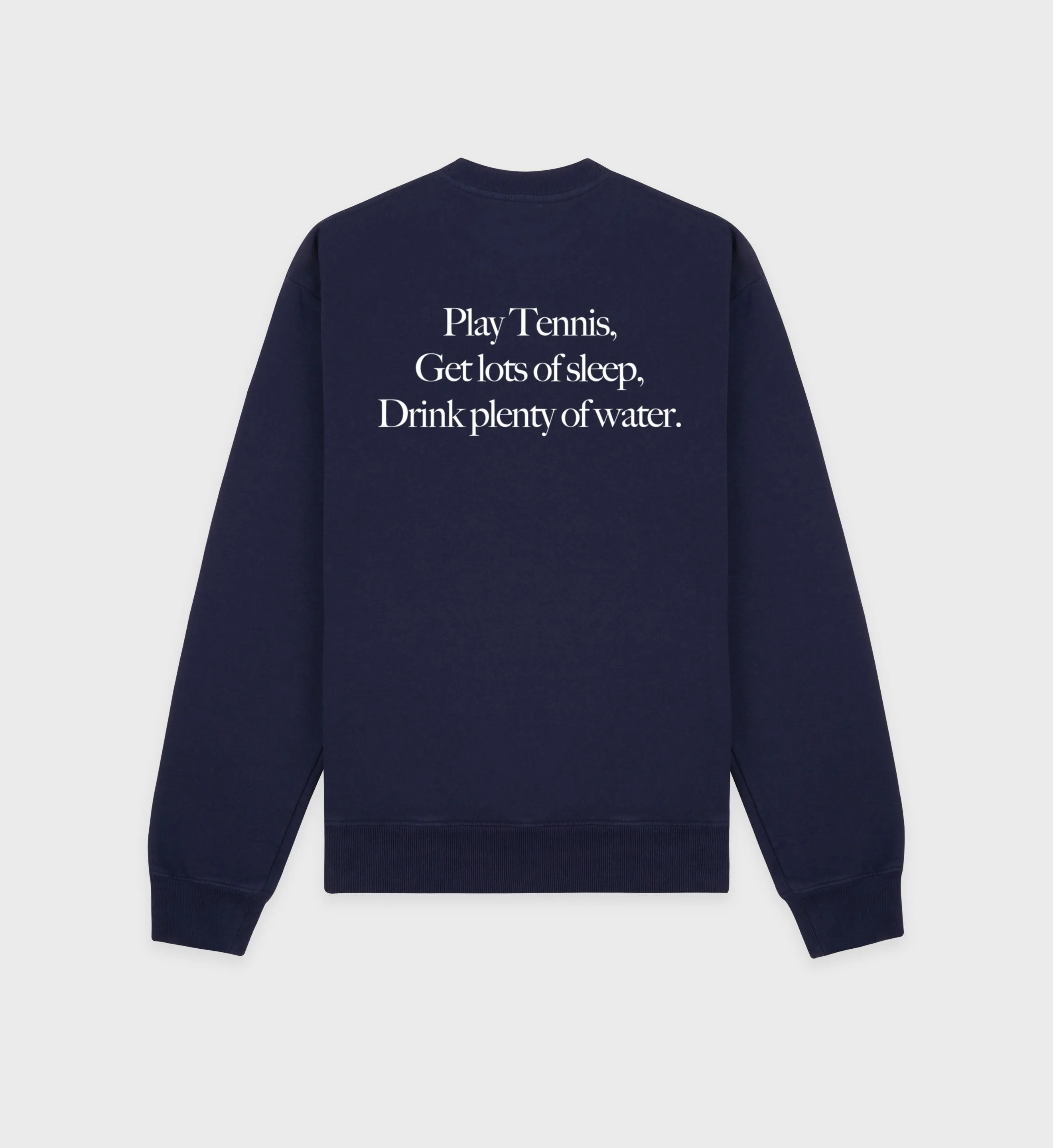 Play Tennis Crewneck - Navy/White sold by Sporty and Rich product image thumbnail 2