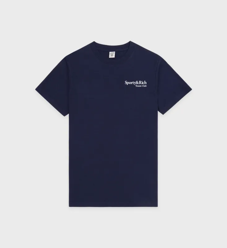 Play Tennis T-Shirt - Navy/White sold by Sporty and Rich