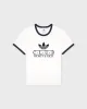 Adidas Ringer Tee - White/Navy sold by Sporty and Rich