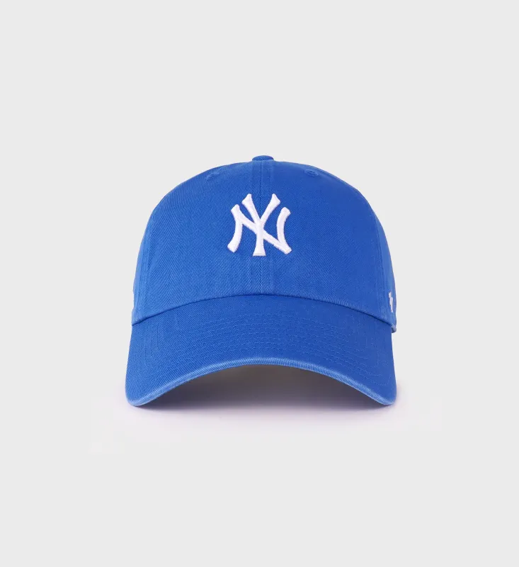 Yankees Serif Hat - Team Blue sold by Sporty and Rich
