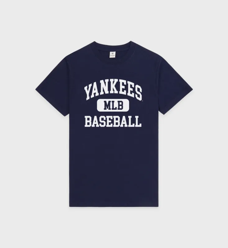 Yankees Ivy T-Shirt - Navy/White sold by Sporty and Rich