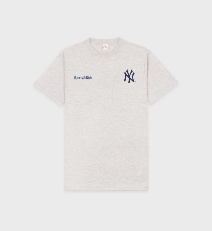 Slugger T-Shirt - Heather Gray/Navy sold by Sporty and Rich
