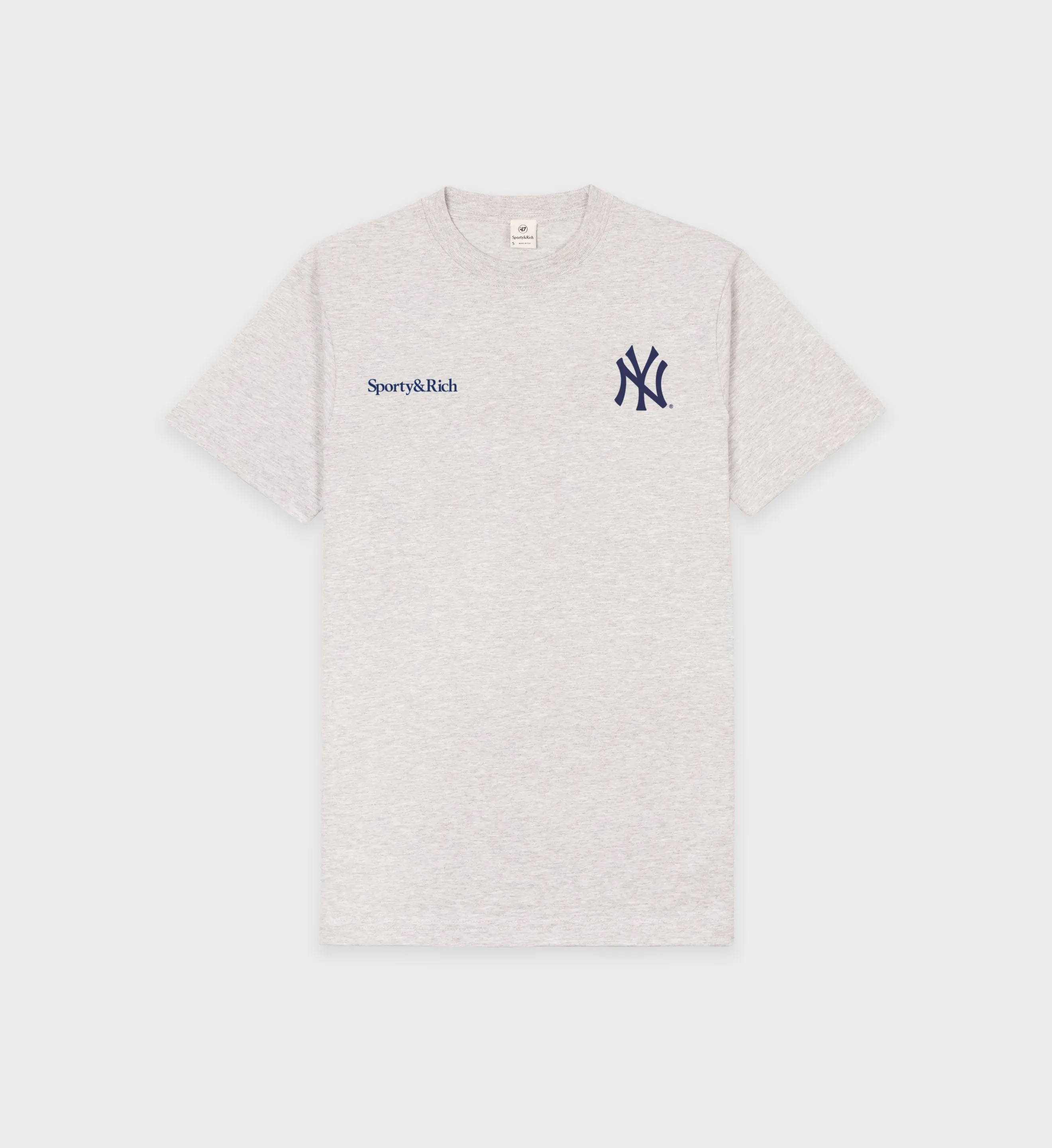 Slugger T-Shirt - Heather Gray/Navy sold by Sporty and Rich