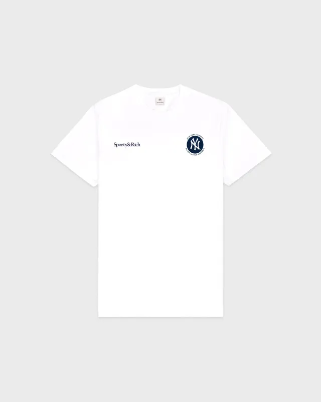 Major League T-Shirt - White/Navy sold by Sporty and Rich