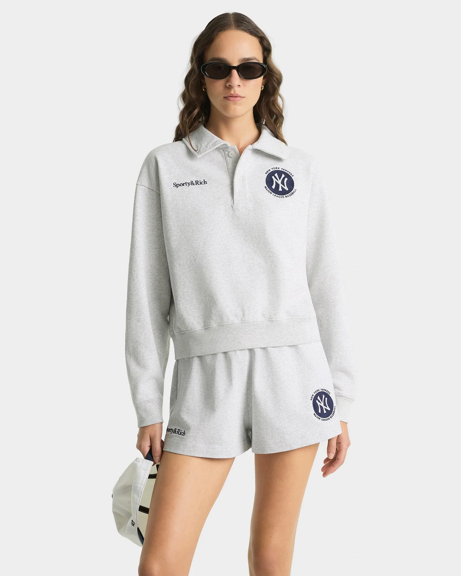 Major League Disco Short - Heather Gray/Navy sold by Sporty and Rich product image thumbnail 5