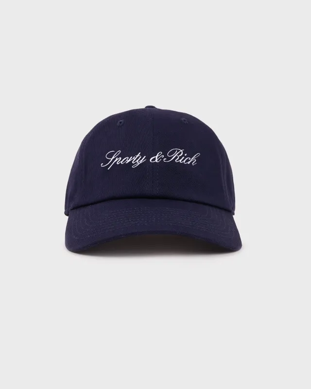 Signature NY Hat - Navy/White sold by Sporty and Rich